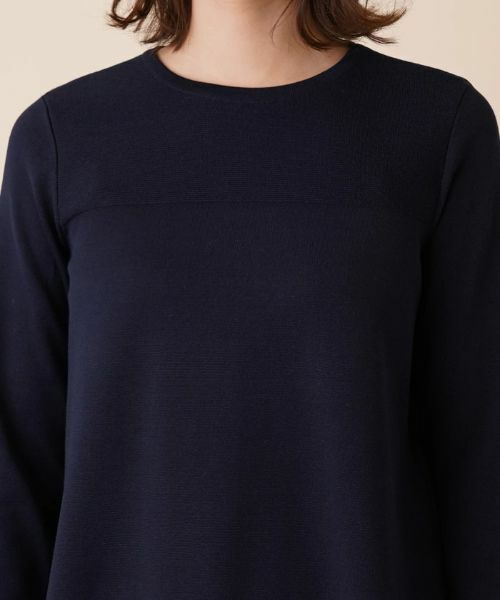 Leilian / レリアン ニット・セーター | ボーダー切替クルーネックニット | 詳細10