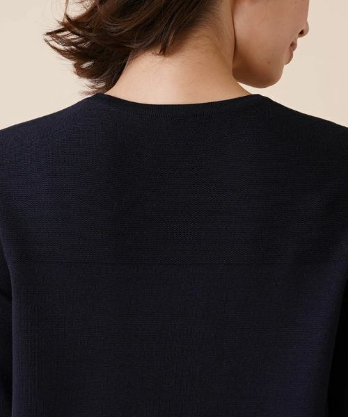 Leilian / レリアン ニット・セーター | ボーダー切替クルーネックニット | 詳細11