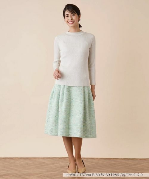 Leilian / レリアン ニット・セーター | ビジューネックラメニット | 詳細4