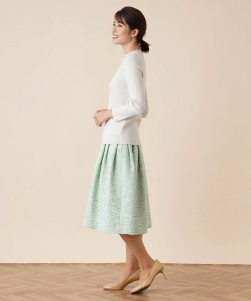 Leilian / レリアン ニット・セーター | ビジューネックラメニット | 詳細5