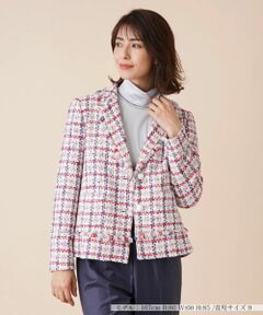 Leilian / レリアン テーラードジャケット | ツイードチェックジャケット