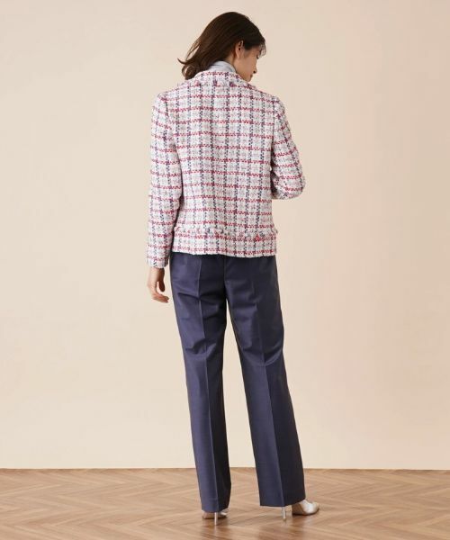 Leilian / レリアン テーラードジャケット | ツイードチェックジャケット | 詳細3