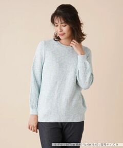 Leilian / レリアン ニット・セーター | クルーネックメランジニット