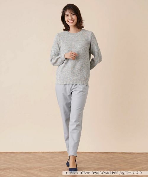 Leilian / レリアン ニット・セーター | クルーネックメランジニット | 詳細1