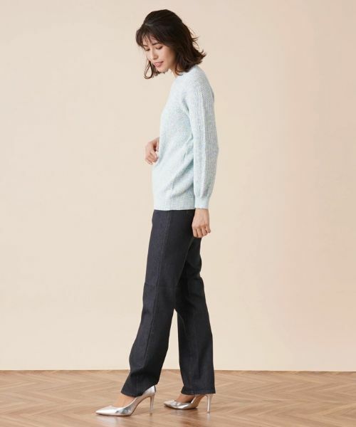 Leilian / レリアン ニット・セーター | クルーネックメランジニット | 詳細12