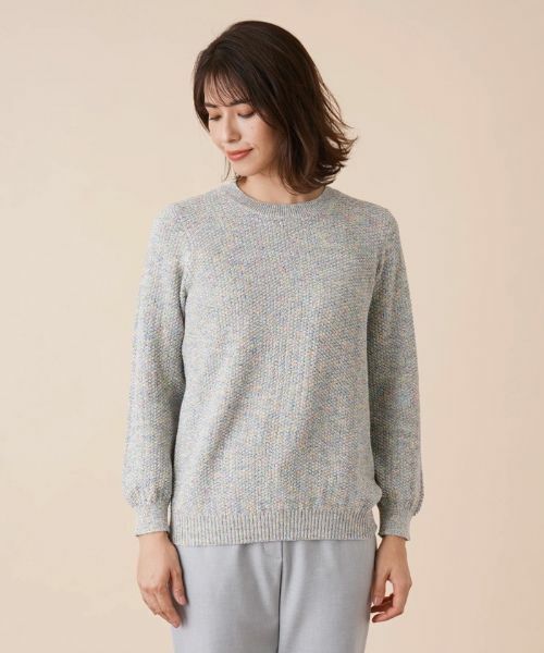 Leilian / レリアン ニット・セーター | クルーネックメランジニット | 詳細4
