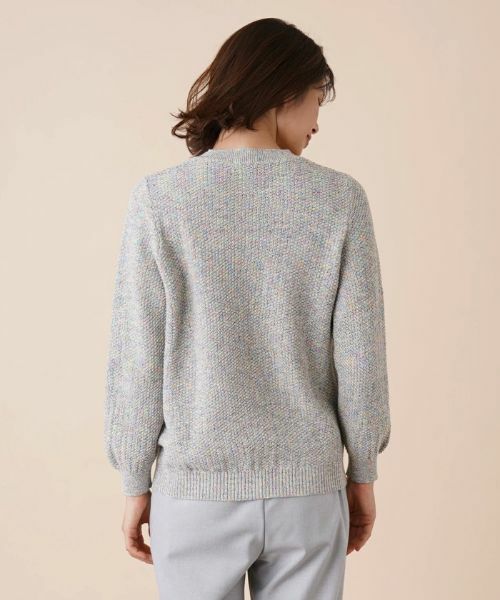 Leilian / レリアン ニット・セーター | クルーネックメランジニット | 詳細6