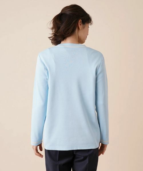 Leilian / レリアン カーディガン・ボレロ | 配色ラインVネックカーディガン | 詳細6