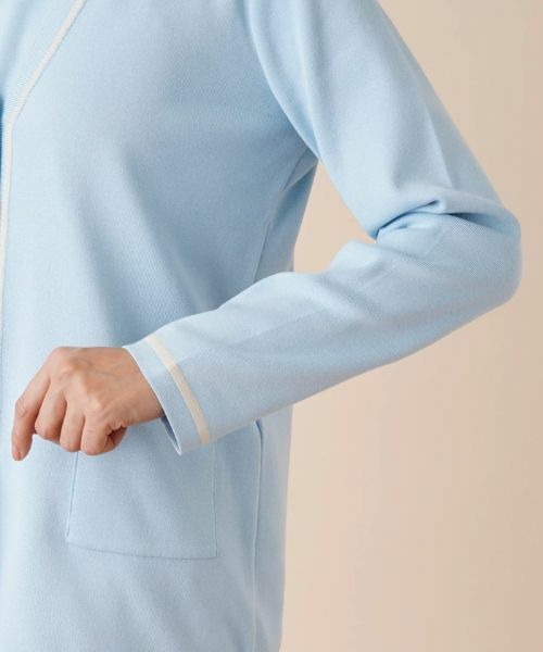 Leilian / レリアン カーディガン・ボレロ | 配色ラインVネックカーディガン | 詳細9