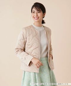 Leilian / レリアン テーラードジャケット | キルティングノーカラージャケット