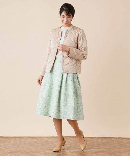 Leilian / レリアン テーラードジャケット | キルティングノーカラージャケット | 詳細1