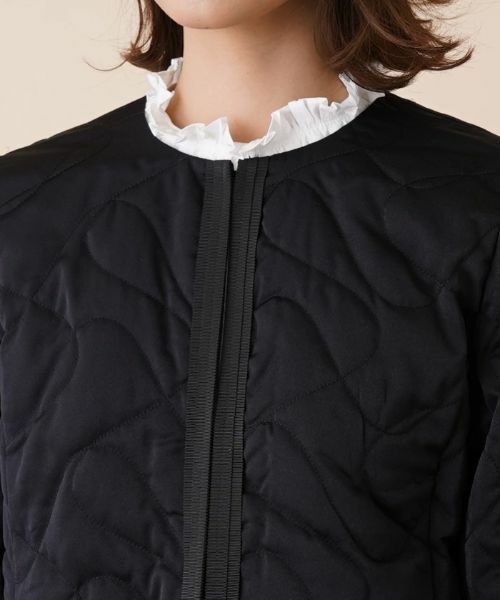 Leilian / レリアン テーラードジャケット | キルティングノーカラージャケット | 詳細10