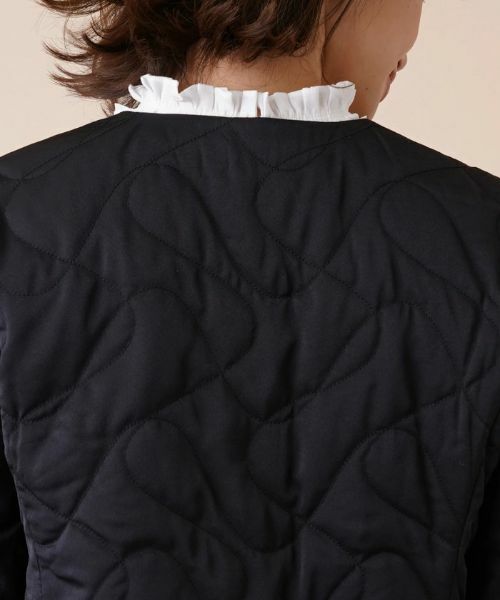 Leilian / レリアン テーラードジャケット | キルティングノーカラージャケット | 詳細11