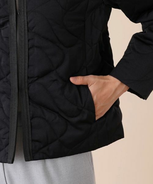 Leilian / レリアン テーラードジャケット | キルティングノーカラージャケット | 詳細13