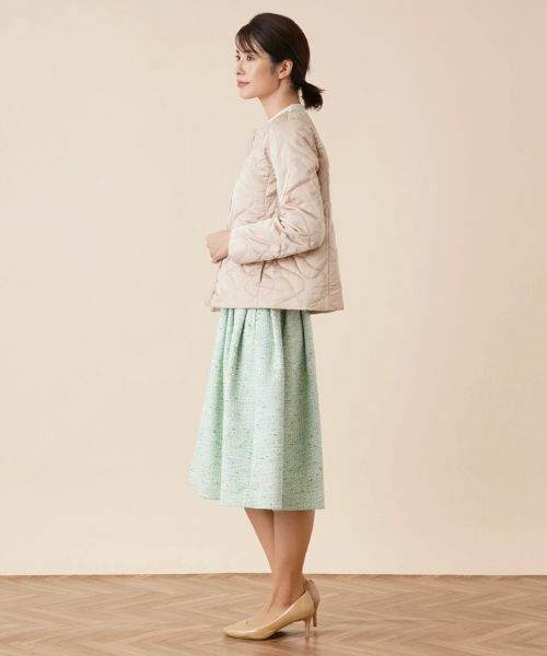 Leilian / レリアン テーラードジャケット | キルティングノーカラージャケット | 詳細2