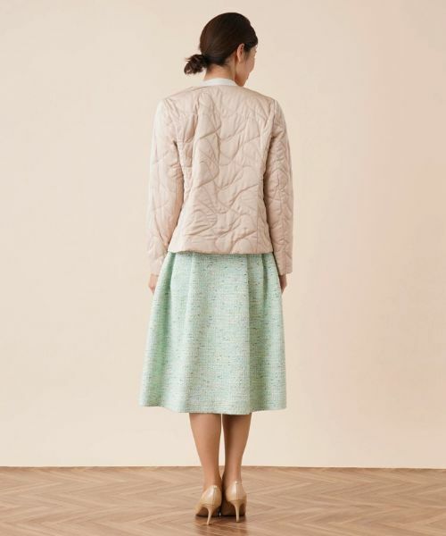 Leilian / レリアン テーラードジャケット | キルティングノーカラージャケット | 詳細3
