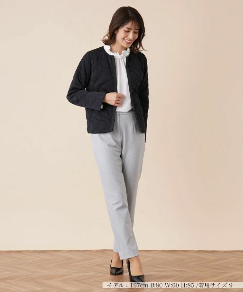 Leilian / レリアン テーラードジャケット | キルティングノーカラージャケット | 詳細4