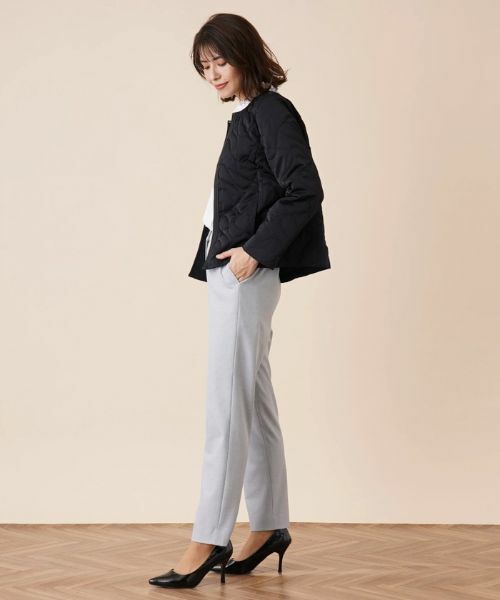 Leilian / レリアン テーラードジャケット | キルティングノーカラージャケット | 詳細5