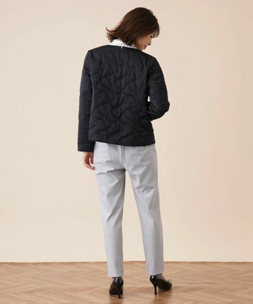 Leilian / レリアン テーラードジャケット | キルティングノーカラージャケット | 詳細6