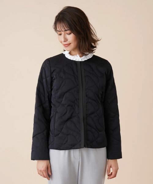 Leilian / レリアン テーラードジャケット | キルティングノーカラージャケット | 詳細7