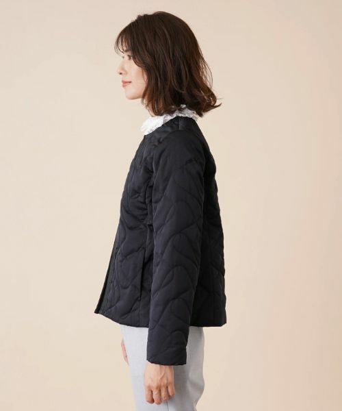 Leilian / レリアン テーラードジャケット | キルティングノーカラージャケット | 詳細8