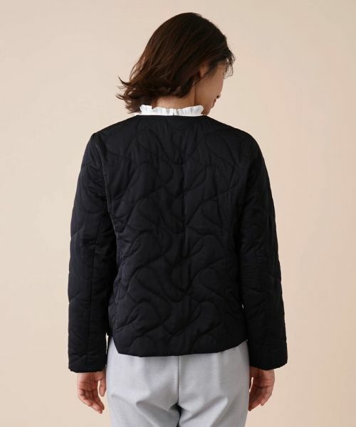 Leilian / レリアン テーラードジャケット | キルティングノーカラージャケット | 詳細9