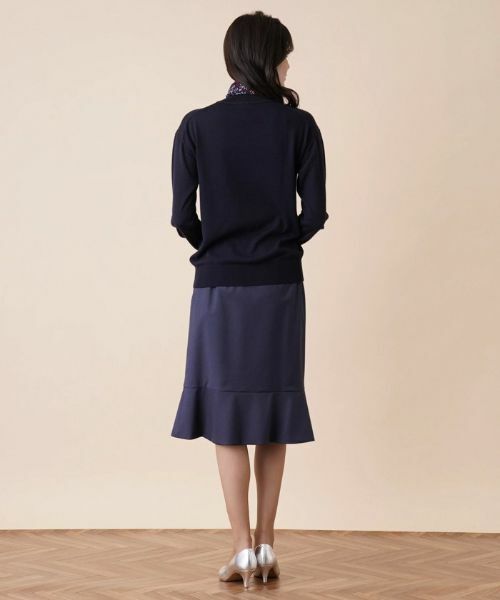 Leilian / レリアン ニット・セーター | ラメニット切替ハイネックプルオーバー | 詳細3