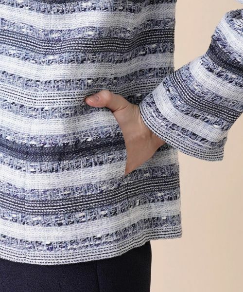 Leilian / レリアン テーラードジャケット | ボーダージャケット【セレモニー】【CLARENSON】 | 詳細10