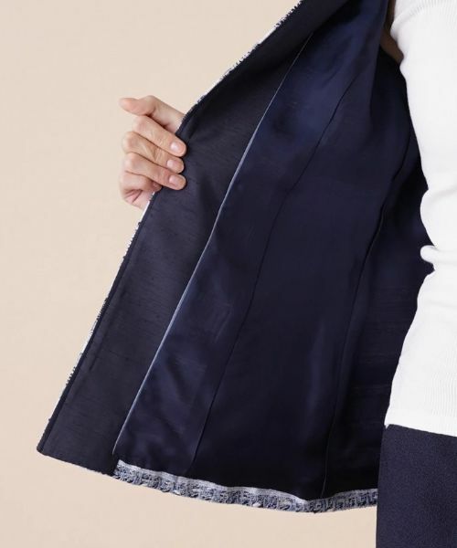 Leilian / レリアン テーラードジャケット | ボーダージャケット【セレモニー】【CLARENSON】 | 詳細11