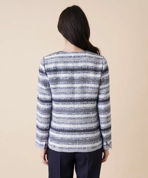 Leilian / レリアン テーラードジャケット | ボーダージャケット【セレモニー】【CLARENSON】 | 詳細6