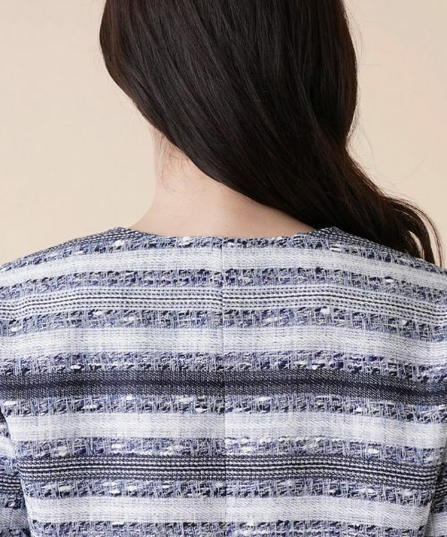 Leilian / レリアン テーラードジャケット | ボーダージャケット【セレモニー】【CLARENSON】 | 詳細8