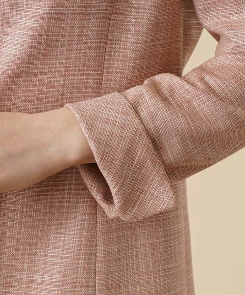Leilian / レリアン テーラードジャケット | ノーカラージャケット【CERRUTI】 | 詳細10