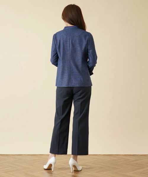 Leilian / レリアン テーラードジャケット | ノーカラージャケット【CERRUTI】 | 詳細15