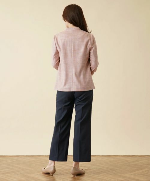 Leilian / レリアン テーラードジャケット | ノーカラージャケット【CERRUTI】 | 詳細3