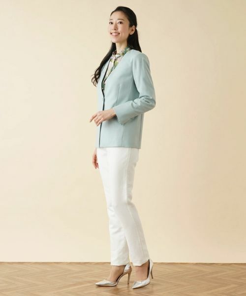 Leilian / レリアン テーラードジャケット | ノーカラージャケット | 詳細2