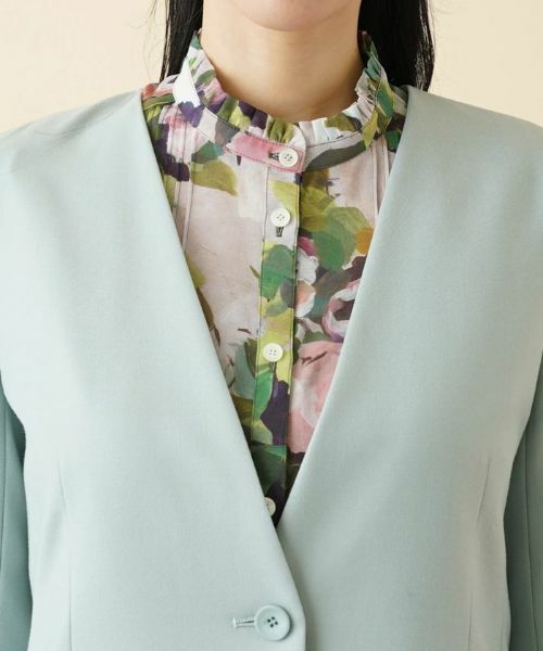 Leilian / レリアン テーラードジャケット | ノーカラージャケット | 詳細7