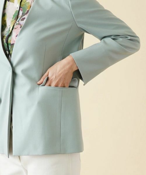 Leilian / レリアン テーラードジャケット | ノーカラージャケット | 詳細9