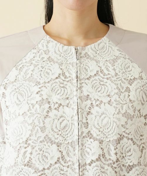 Leilian / レリアン その他アウター | レースノーカラージップジャケット | 詳細10