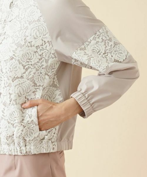 Leilian / レリアン その他アウター | レースノーカラージップジャケット | 詳細12
