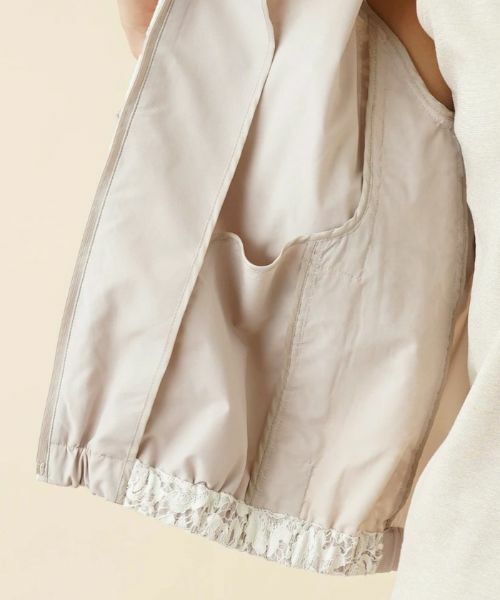 Leilian / レリアン その他アウター | レースノーカラージップジャケット | 詳細13