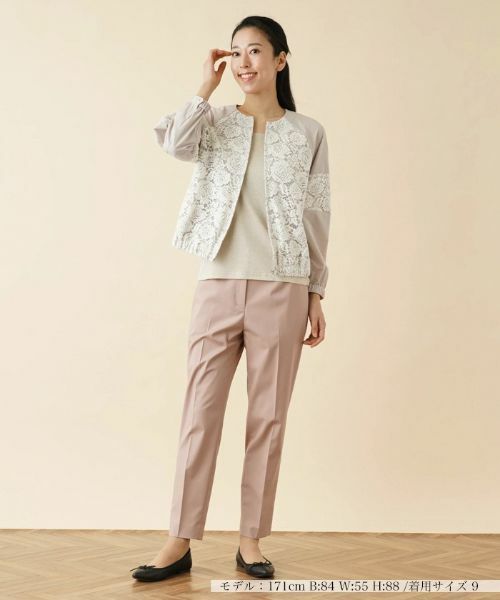 Leilian / レリアン その他アウター | レースノーカラージップジャケット | 詳細4