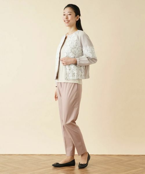 Leilian / レリアン その他アウター | レースノーカラージップジャケット | 詳細5