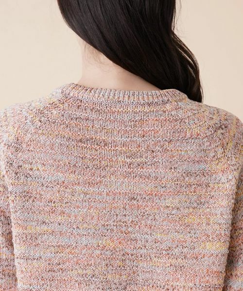 Leilian / レリアン ニット・セーター | ミックスカラークルーネックニットプルオーバー | 詳細11