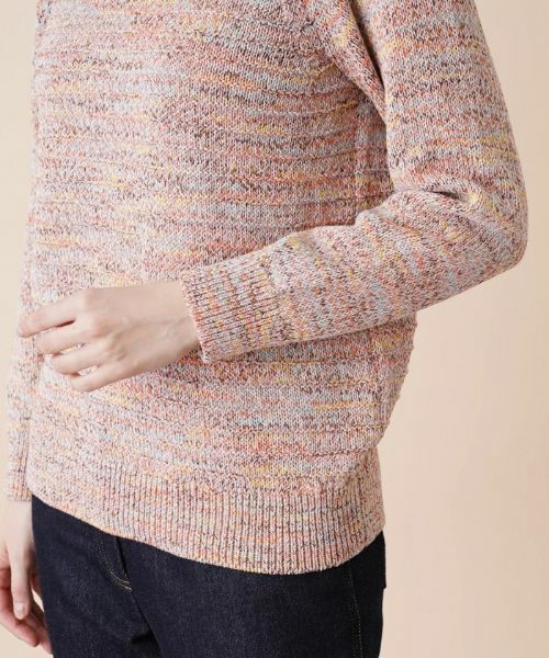 Leilian / レリアン ニット・セーター | ミックスカラークルーネックニットプルオーバー | 詳細12