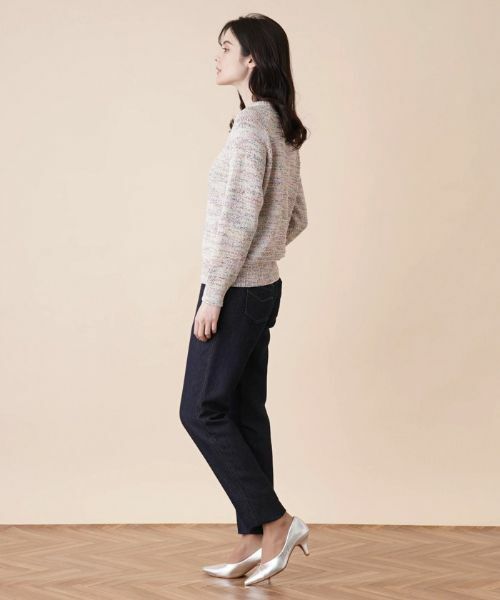 Leilian / レリアン ニット・セーター | ミックスカラークルーネックニットプルオーバー | 詳細2
