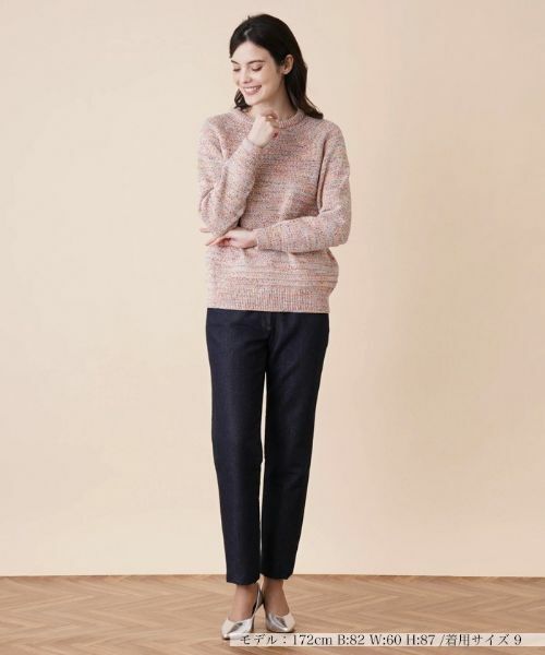 Leilian / レリアン ニット・セーター | ミックスカラークルーネックニットプルオーバー | 詳細4