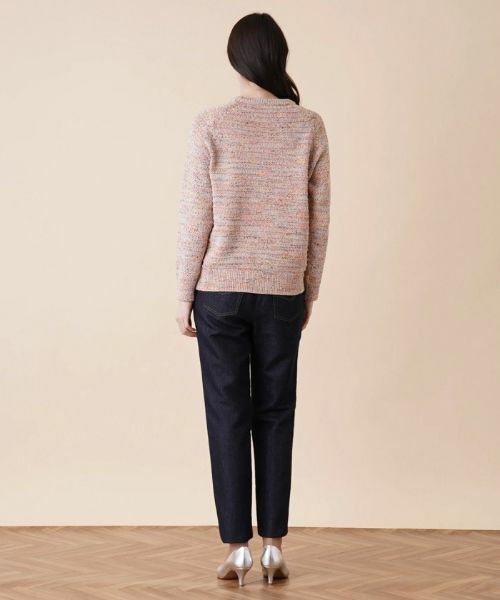 Leilian / レリアン ニット・セーター | ミックスカラークルーネックニットプルオーバー | 詳細6