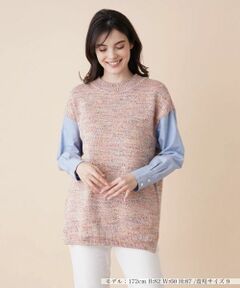 Leilian / レリアン ニット・セーター | レイヤード風ニットプルオーバー