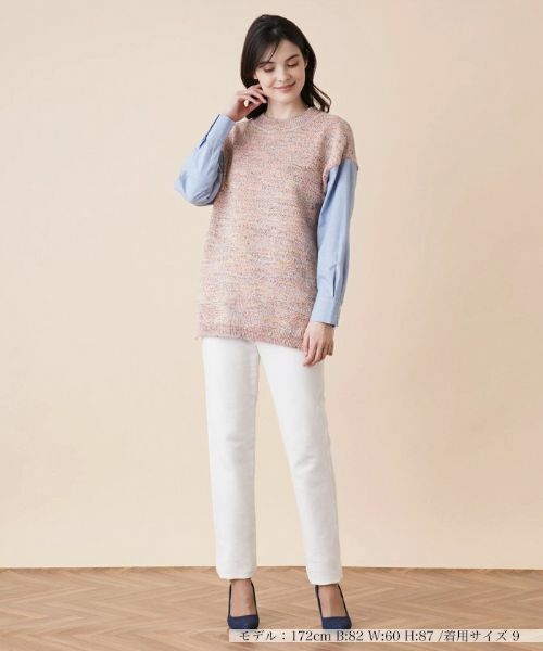 Leilian / レリアン ニット・セーター | レイヤード風ニットプルオーバー | 詳細4