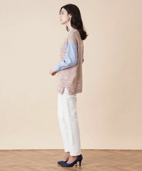 Leilian / レリアン ニット・セーター | レイヤード風ニットプルオーバー | 詳細5